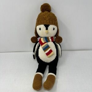 Cuddle Kind Penguin Everest Doll 14 Inch Hand Knit Plush Stuffed Animal Toy